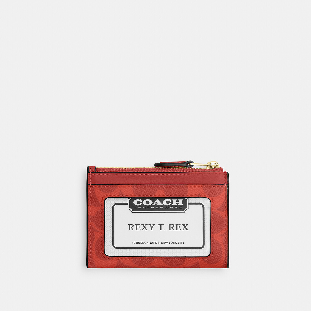 Coach | Bags | Coach Outlet Mini Skinny Id Case In Signature Canvas ...